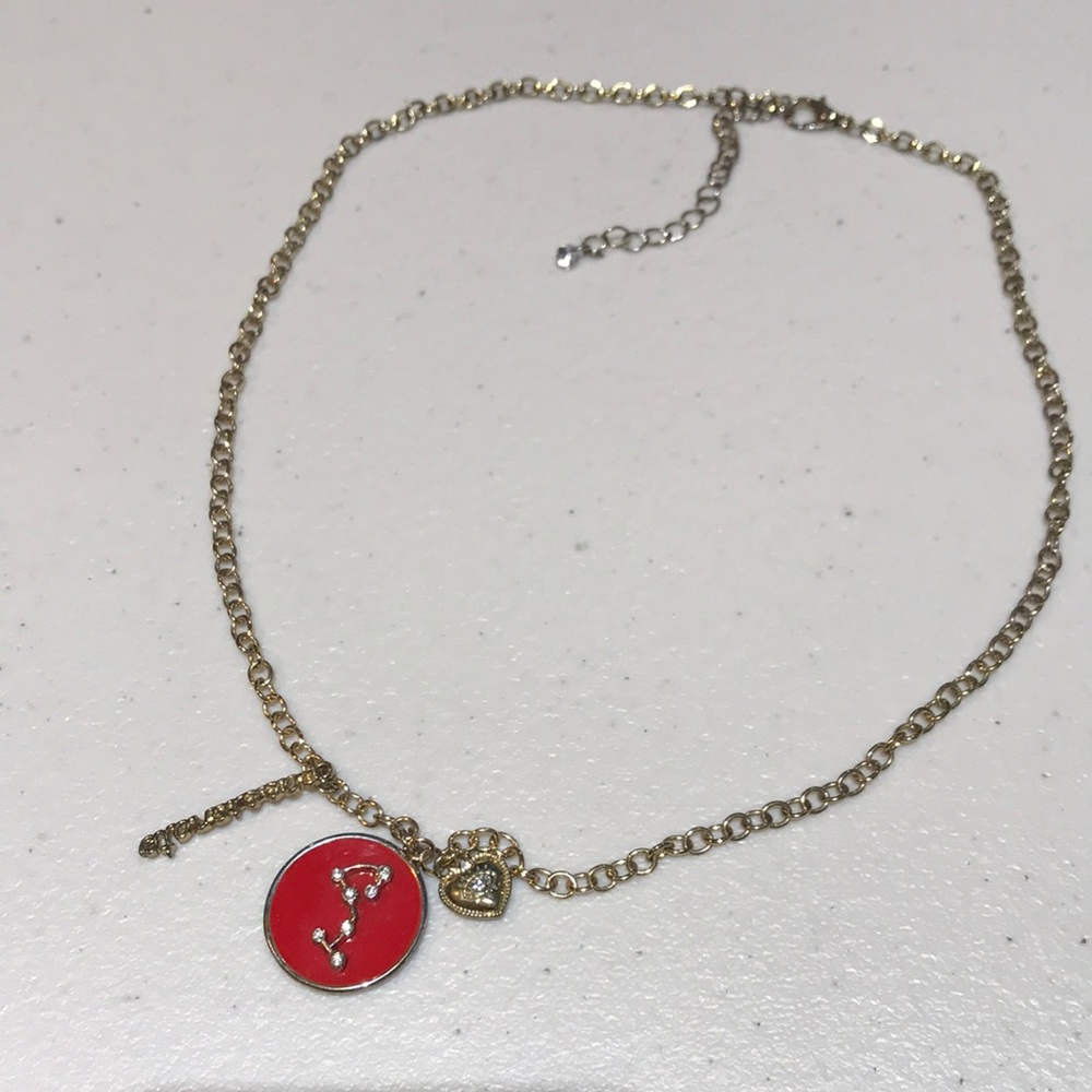 Vintage Gold Tone Scorpio Necklace